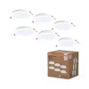 6 db-os süllyesztett halogén LED mennyezeti spotlámpa, kerek, 18W, 1650lm, 6500K, hideg fehér, Essential Osram