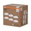 6 db-os süllyesztett halogén LED mennyezeti spotlámpa, kerek, 18W, 1650lm, 6500K, hideg fehér, Essential Osram