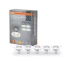 LED panel, süllyesztett lámpatest, LED spot GU10, 2,6 W, 2700 K, meleg fehér, 230 lm, Osram
