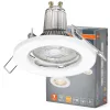 LED panel, süllyesztett lámpatest, LED spot GU10, 2,6 W, 2700 K, meleg fehér, 230 lm, Osram