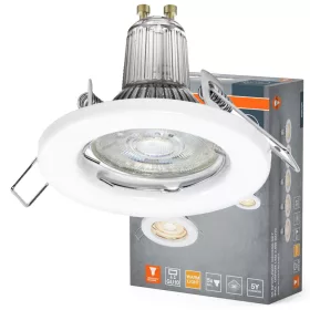   LED panel, süllyesztett lámpatest, LED spot GU10, 2,6 W, 2700 K, meleg fehér, 230 lm, Osram