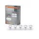 LED panel, süllyesztett lámpatest, LED spot GU10, 2,6 W, 2700 K, meleg fehér, 230 lm, Osram