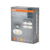 LED panel, süllyesztett lámpatest, LED spot GU10, 2,6 W, 2700 K, meleg fehér, 230 lm, Osram