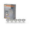 LED panel süllyesztett lámpatest LED spot GU10 2.6W 2700K meleg fehér 230lm nikkel Osram