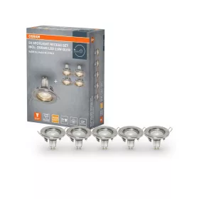   LED panel süllyesztett lámpatest LED spot GU10 2.6W 2700K meleg fehér 230lm nikkel Osram