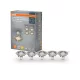 LED panel süllyesztett lámpatest LED spot GU10 2.6W 2700K meleg fehér 230lm nikkel Osram