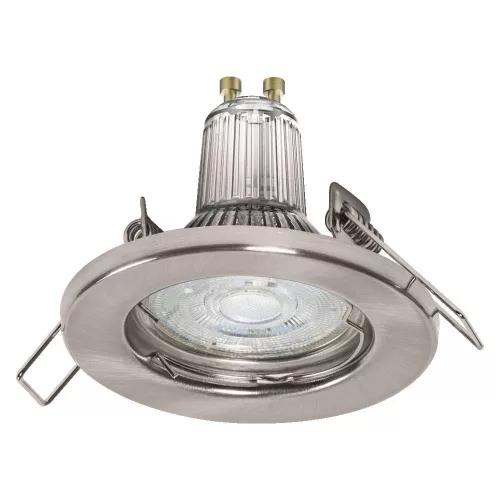 LED panel süllyesztett lámpatest LED spot GU10 2.6W 2700K meleg fehér 230lm nikkel Osram