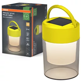   Endura Osram napelemes LED kerti lámpa, állólámpa, 0,42 W, 20 lm, 3000 K, meleg, szabályozható, sárga, IP44