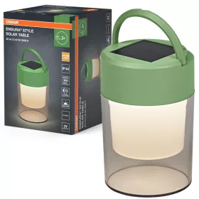   Endura Osram napelemes LED kerti lámpa, állólámpa, 0,42 W, 20 lm, 3000 K, meleg, szabályozható fényerejű zöld, IP44