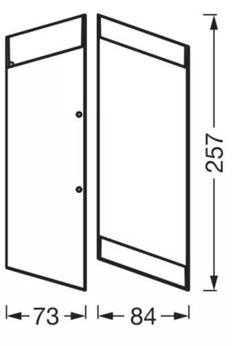Kerti fali lámpa, kültéri LED homlokzati lámpa, 10W, 690lm, 3000K, meleg szürke, IP54, Endura, Osram