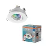 Süllyesztett LED mennyezeti lámpa, hermetikus, IP44, fürdőszobai, mozgatható, kerek, GU10, 4,7 W, 250 lm, 2700-6500 K, CCT, RGB, szabályozható fényerejű, IP65, fehér spot, Smart+ WiFi, süllyesztett, Osram