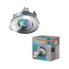 Süllyesztett LED mennyezeti lámpa, hermetikus, IP44, fürdőszobai, mozgatható, kerek, GU10, 4,7 W, 250 lm, 2700-6500 K, CCT, RGB, szabályozható fényerejű, IP65, króm, spotlámpa, Smart+ WiFi, süllyesztett, Osram