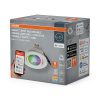 Süllyesztett halogén LED mennyezeti lámpa, mozgatható kerek, GU10, 4,7 W, 315 lm, 2700-6500 K, CCT, RGB, fehér spot, Smart+ WiFi, süllyesztett, Osram