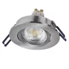 Süllyesztett halogén LED mennyezeti lámpa, mozgatható kerek, GU10, 4,7 W, 315 lm, 2700-6500 K, CCT, RGB, szatén nikkel, Smart+ WiFi, süllyesztett, Osram