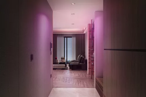 Süllyesztett halogén LED mennyezeti lámpa, mozgatható kerek, GU10, 4,7 W, 315 lm, 2700-6500 K, CCT, RGB, szatén nikkel, Smart+ WiFi, süllyesztett, Osram