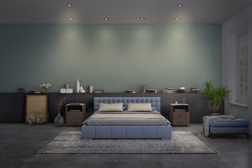 3 db süllyesztett halogén LED mennyezeti lámpa szett, mozgatható kerek, GU10, 6W, 500lm, 2700K, meleg, szabályozható, fekete, süllyesztett spotlámpa, Osram