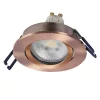 3 db süllyesztett halogén LED mennyezeti spotlámpa, mozgatható, kerek, GU10, 6 W, 500 lm, 2700 K, szabályozható fényerejű alumínium spotlámpa, süllyesztett, Osram
