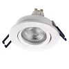 3 db süllyesztett halogén LED mennyezeti lámpa szett, mozgatható kerek, GU10, 4,5 W, 400 lm, 2700 K, meleg fehér, süllyesztett, Osram