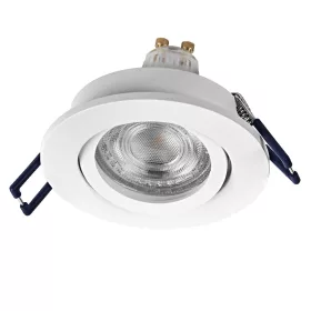   3 db süllyesztett halogén LED mennyezeti lámpa szett, mozgatható kerek, GU10, 4,5 W, 400 lm, 2700 K, meleg fehér, süllyesztett, Osram
