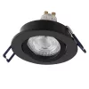 3 db süllyesztett halogén LED mennyezeti lámpa szett, mozgatható kerek, GU10, 4,5 W, 400 lm, 2700 K, meleg fekete, süllyesztett, Osram