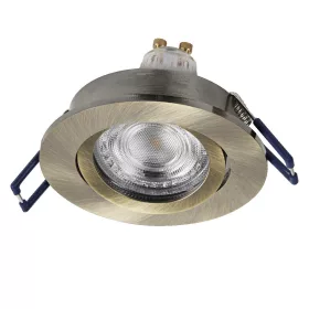   3 db süllyesztett halogén LED mennyezeti spotlámpa, mozgatható kerek, GU10, 4,5 W, 400 lm, 2700 K, meleg zöld, süllyesztett, Osram