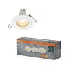 3 db süllyesztett halogén LED mennyezeti spotlámpa, kerek, GU10, 4,5 W, 400 lm, 2700 K, meleg fehér, süllyesztett, Osram