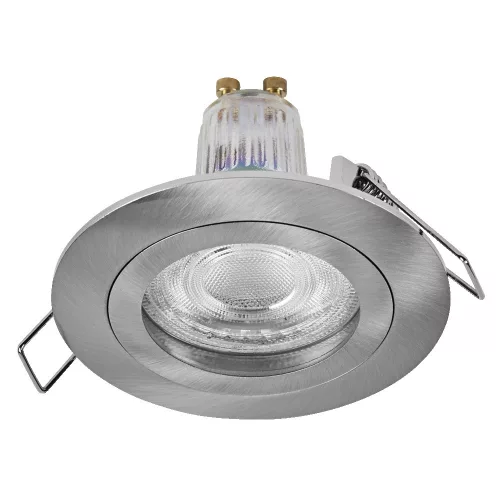 3 db süllyesztett halogén LED mennyezeti spotlámpa, kerek, GU10, 4,5 W, 400 lm, 2700 K, meleg nikkel, szatén, süllyesztett, Osram