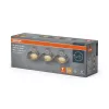3 db süllyesztett halogén LED mennyezeti spotlámpa, kerek, GU10, 4,5 W, 400 lm, 2700 K, meleg nikkel, szatén, süllyesztett, Osram