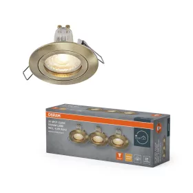   db süllyesztett halogén LED mennyezeti spotlámpa, kerek, GU10, 4,5 W, 400 lm, 2700 K, meleg zöld, süllyesztett, Osram