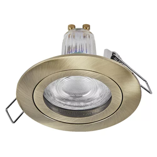 db süllyesztett halogén LED mennyezeti spotlámpa, kerek, GU10, 4,5 W, 400 lm, 2700 K, meleg zöld, süllyesztett, Osram