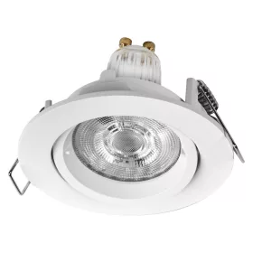  3 db süllyesztett halogén LED mennyezeti spotlámpa, mozgatható kerek, GU10, 2,6 W, 200 lm, 2700 K, meleg fehér, süllyesztett, Osram