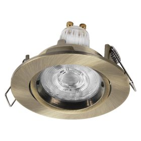   db süllyesztett halogén LED mennyezeti spotlámpa, mozgatható kerek, GU10, 2,6 W, 200 lm, 2700 K, meleg zöld, süllyesztett spotlámpa, Osram