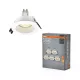 5 db süllyesztett halogén LED mennyezeti spotlámpa, kerek, GU10, 2,6 W, 200 lm, 2700 K, meleg fehér, süllyesztett, Osram