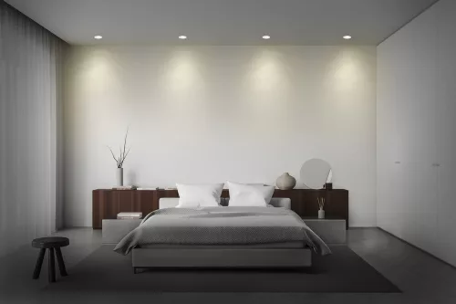 5 db süllyesztett halogén LED mennyezeti spotlámpa, kerek, GU10, 2,6 W, 200 lm, 2700 K, meleg fehér, süllyesztett, Osram