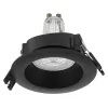 5 db süllyesztett halogén LED mennyezeti spotlámpa, kerek, GU10, 2,6 W, 200 lm, 2700 K, meleg fekete, süllyesztett, Osram