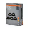 5 db süllyesztett halogén LED mennyezeti spotlámpa, kerek, GU10, 2,6 W, 200 lm, 2700 K, meleg fekete, süllyesztett, Osram