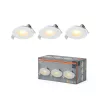 3 db süllyesztett halogén LED mennyezeti spotlámpa, kerek, 4,9 W, 220 lm, 2700 K, meleg fehér, süllyesztett, Osram