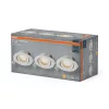 3 db süllyesztett halogén LED mennyezeti spotlámpa, mozgatható, kerek, 4,9 W, 220 lm, 2700 K, meleg fehér, süllyesztett, Osram