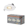 3 db süllyesztett halogén LED mennyezeti spotlámpa, kerek, 4,9 W, 280 lm, 2700 K, meleg fehér, süllyesztett, Osram