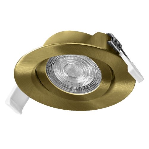 3 db süllyesztett halogén LED mennyezeti spotlámpa, kerek, 4,9 W, 340 lm, 2700 K, meleg, szabályozható, zöld, süllyesztett spotlámpa, Osram