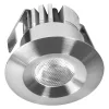 5 db-os LED mennyezeti lámpa szett, süllyesztett spotlámpa, hermetikus, IP44, fürdőszoba, kerek, 6W, 480lm, 3000K, meleg, IP44, szatén nikkel, mini Osram