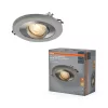 Süllyesztett halogén LED mennyezeti spotlámpa kerek GU10 4.5W 400lm Meleg 2700K szatén nikkel Osram