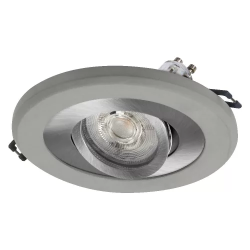 Süllyesztett halogén LED mennyezeti spotlámpa kerek GU10 4.5W 400lm Meleg 2700K szatén nikkel Osram