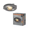Süllyesztett halogén LED mennyezeti spotlámpa kerek GU10 4.5W 400lm 2700K meleg szatén nikkel Osram
