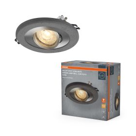   Süllyesztett halogén LED mennyezeti spotlámpa kerek GU10 4.5W 400lm 2700K meleg szatén nikkel Osram