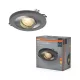 Süllyesztett halogén LED mennyezeti spotlámpa kerek GU10 4.5W 400lm 2700K meleg szatén nikkel Osram