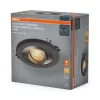 Süllyesztett halogén LED mennyezeti spotlámpa kerek GU10 4.5W 400lm 2700K meleg szatén nikkel Osram