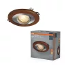 Süllyesztett halogén LED mennyezeti spotlámpa kerek GU10 4.5W 400lm 2700K meleg nikkel szatén Osram