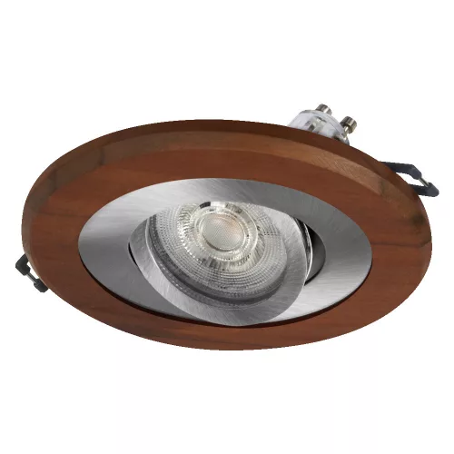 Süllyesztett halogén LED mennyezeti spotlámpa kerek GU10 4.5W 400lm 2700K meleg nikkel szatén Osram