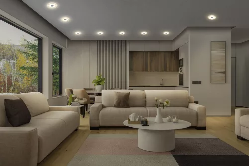 Süllyesztett halogén LED mennyezeti spotlámpa kerek 6W 210lm 2700K meleg fehér Osram
